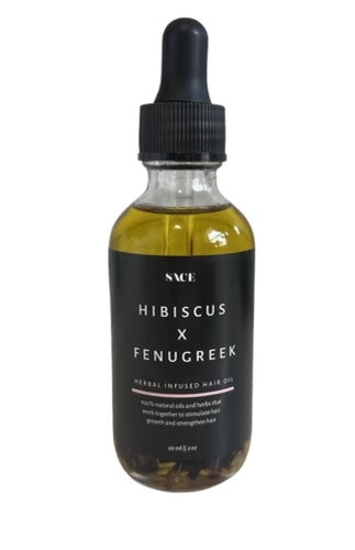 SACE Hibiscus X Fenugreek herbal infused hair oil