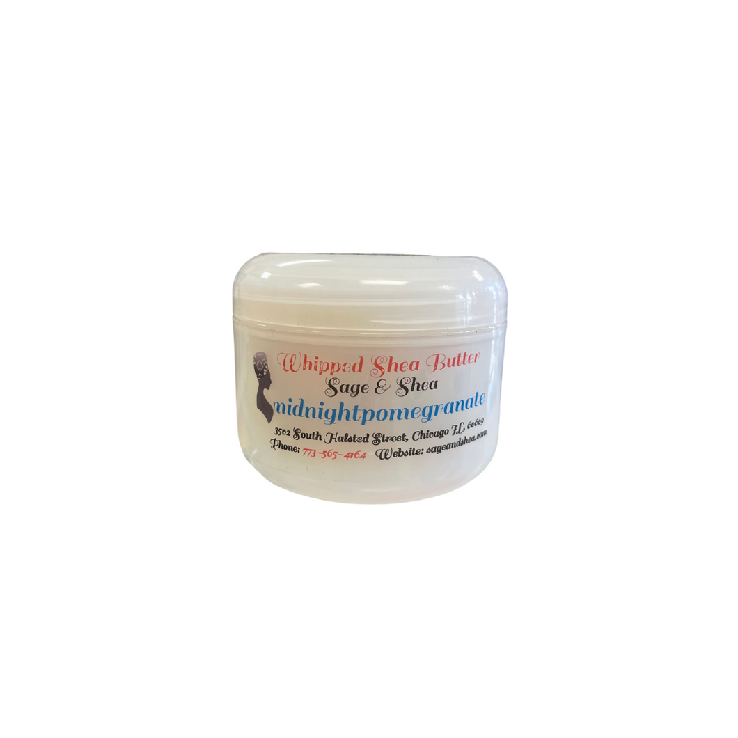 whipped Shea Butter Midnight pomegranate